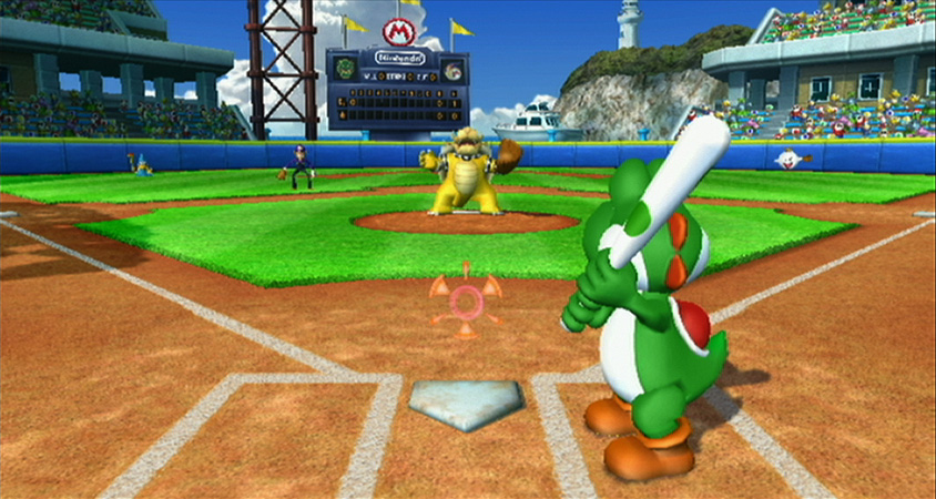 Yoshi Up to Bat.