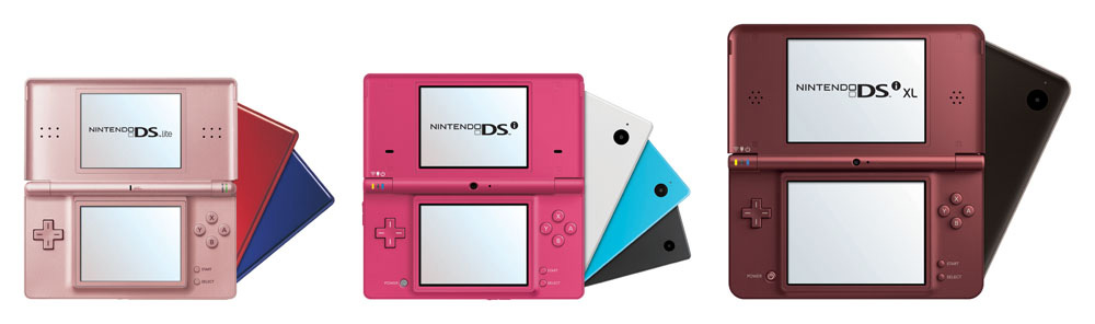 Nintendo DSi XL Pink White Blue Black