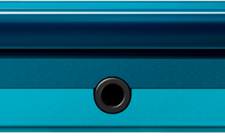 Blue Nintendo 3DS Closed Front View