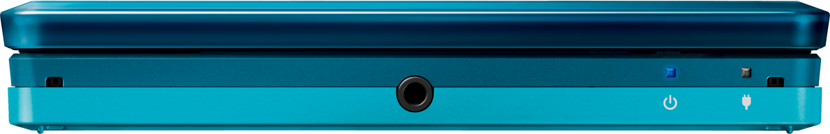 Blue Nintendo 3DS Closed Front View