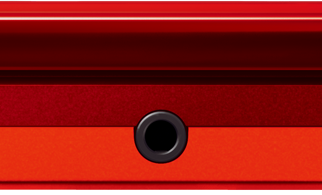 Red Nintendo 3DS Closed Front View