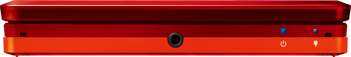 Red Nintendo 3DS Closed Front View