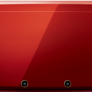 Red Nintendo 3DS Closed Top View