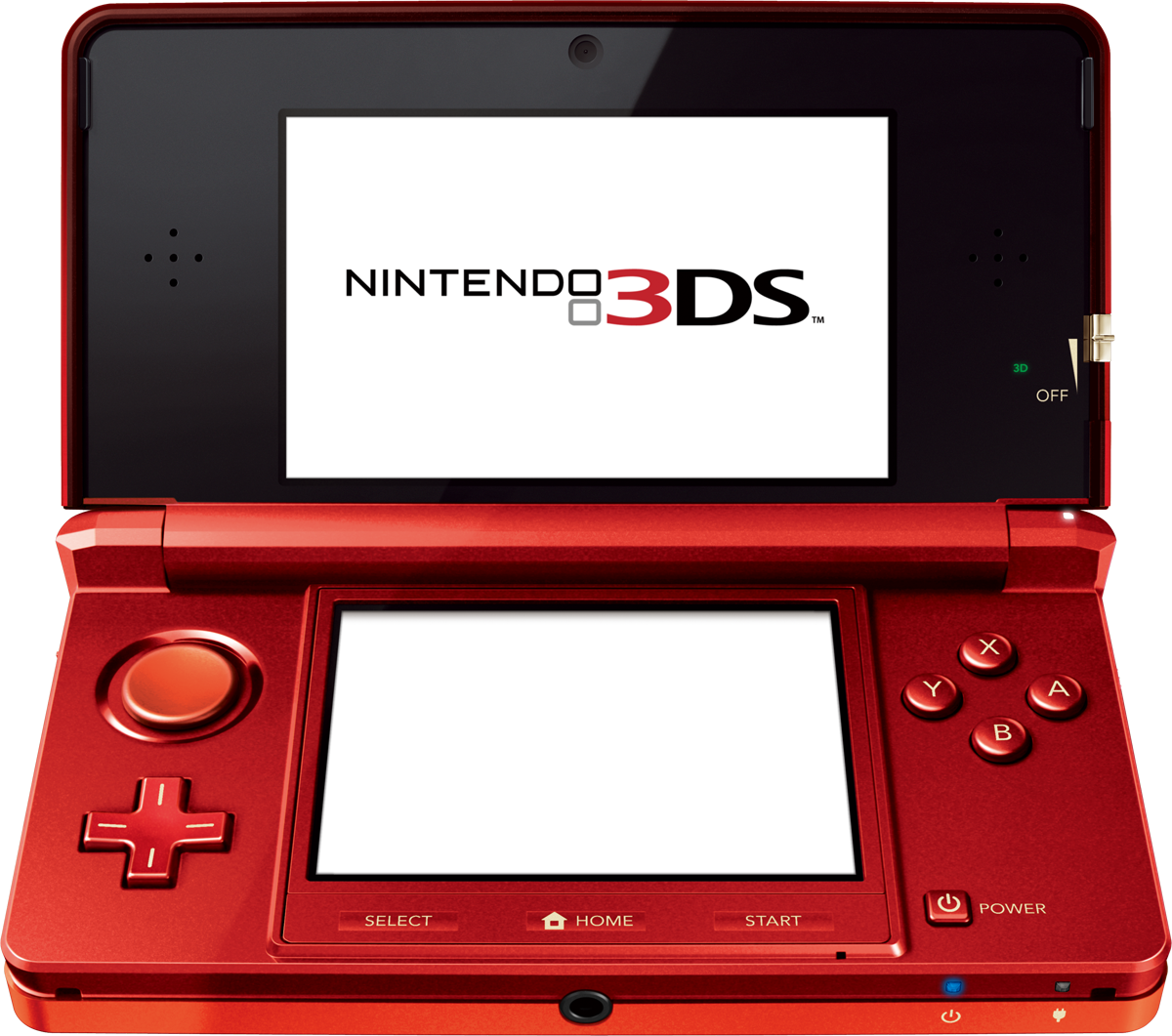 Red Nintendo 3DS Open
