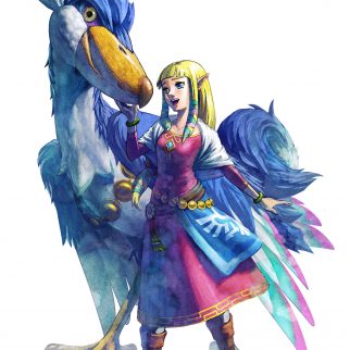 Zelda with Mysterious Riding Bird