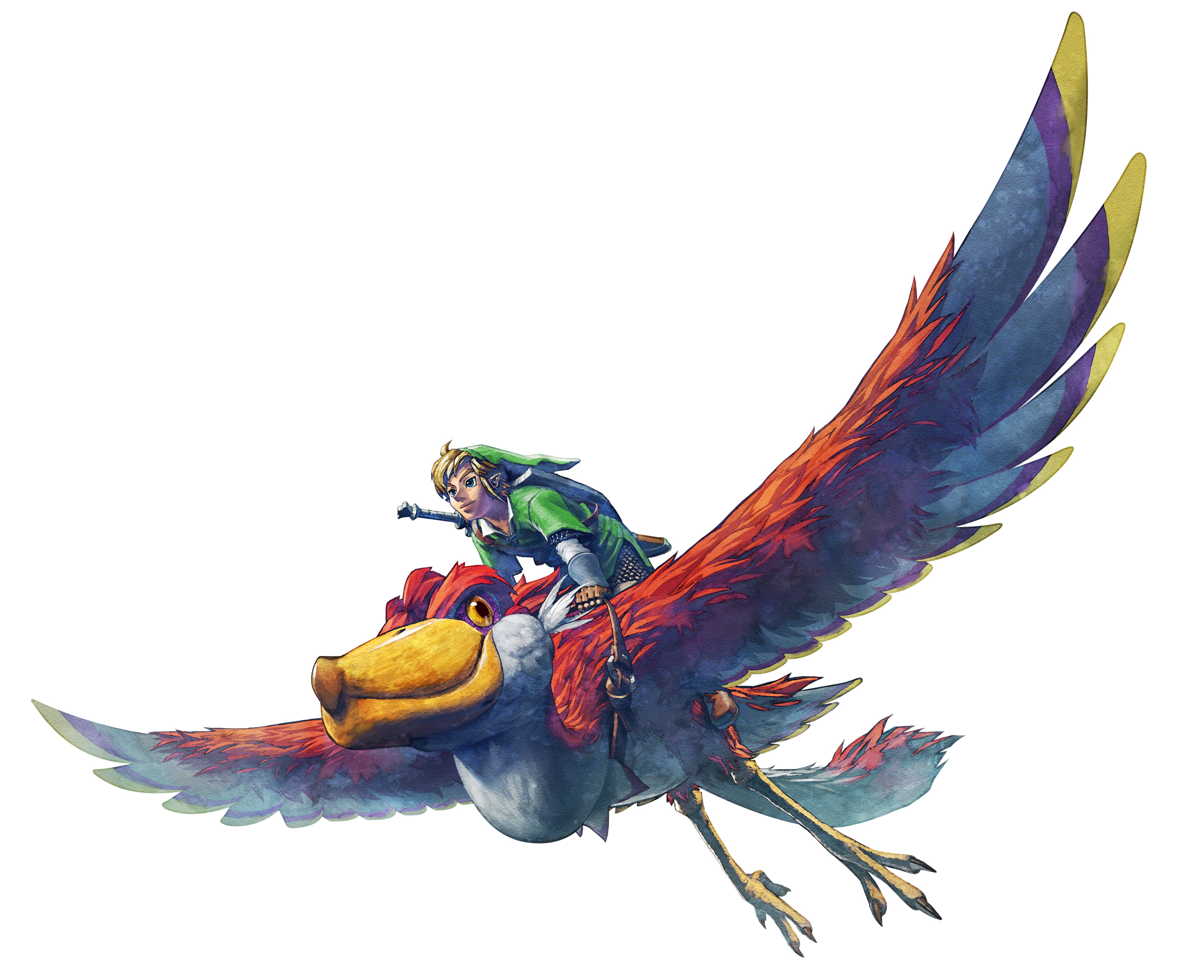 Link Riding Mysterious Bird
