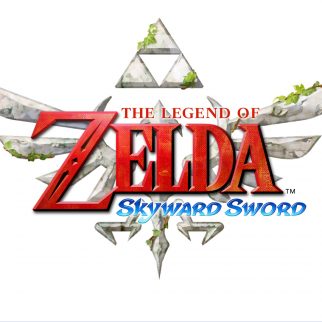 The Legend of Zelda Skyward Sword Logo on White