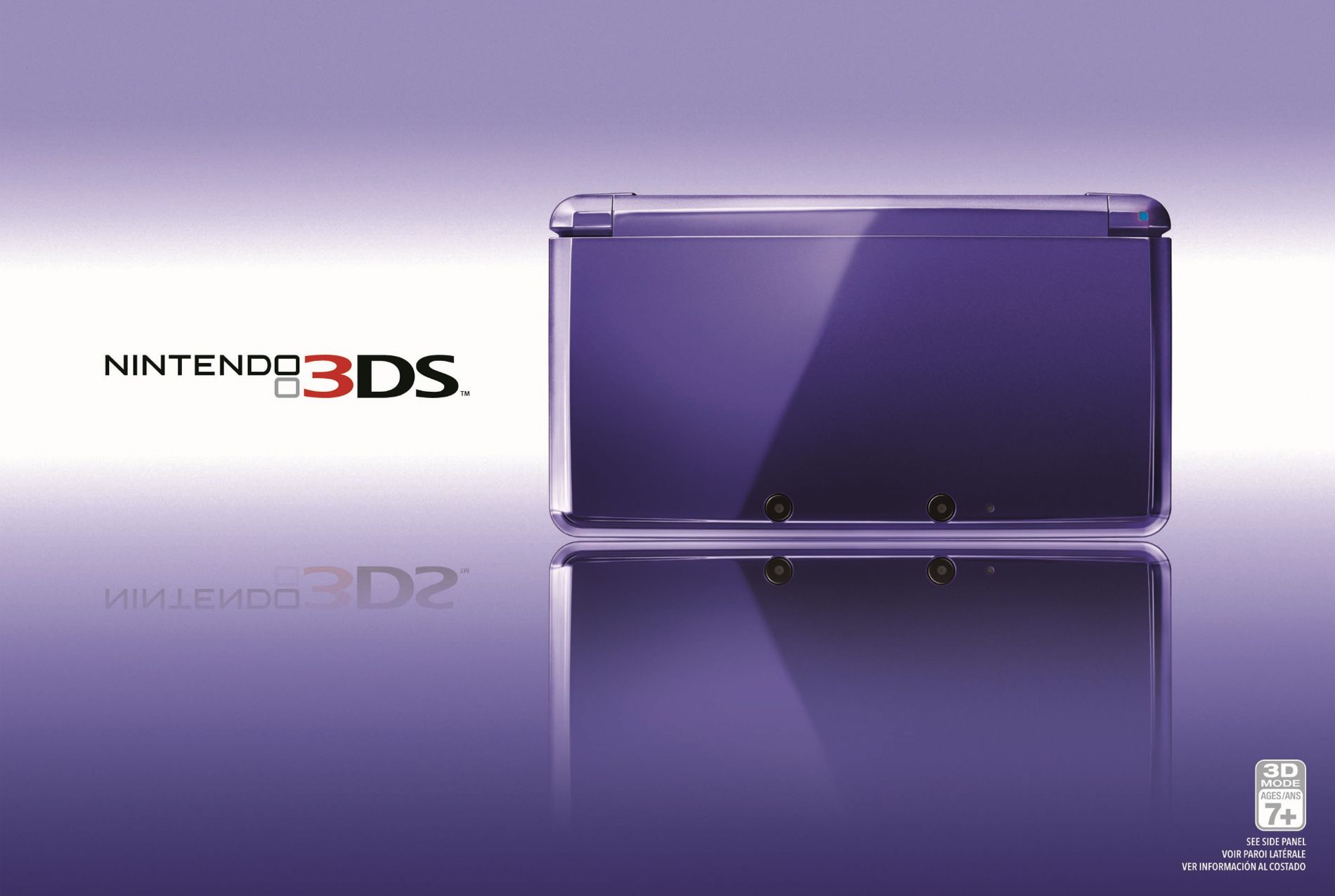 Box art of the Nintendo 3DS in Royal Purple