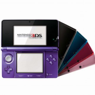 Open Nintendo 3DS in Royal Purple color comparison