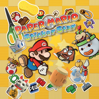 Paper Mario Sticker Star Cover Plain