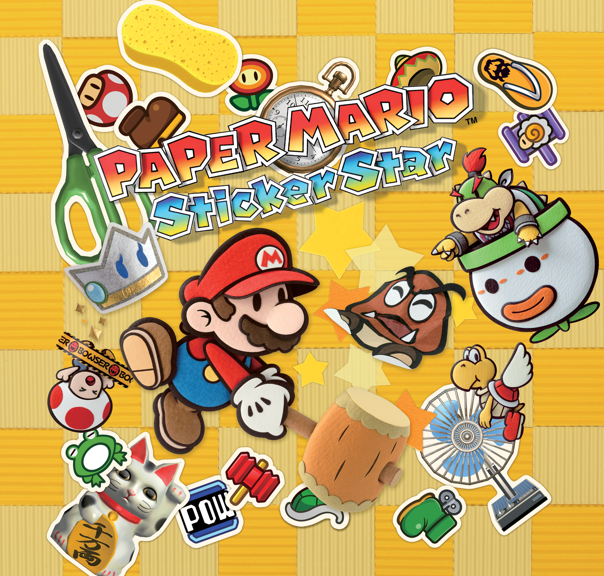 Paper Mario Sticker Star Cover Plain