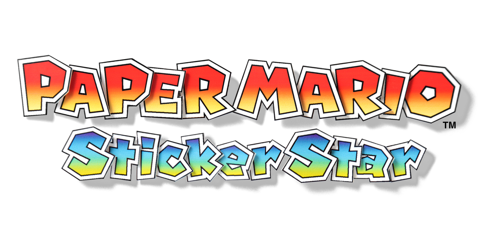 Paper Mario Sticker Star Logo Plain