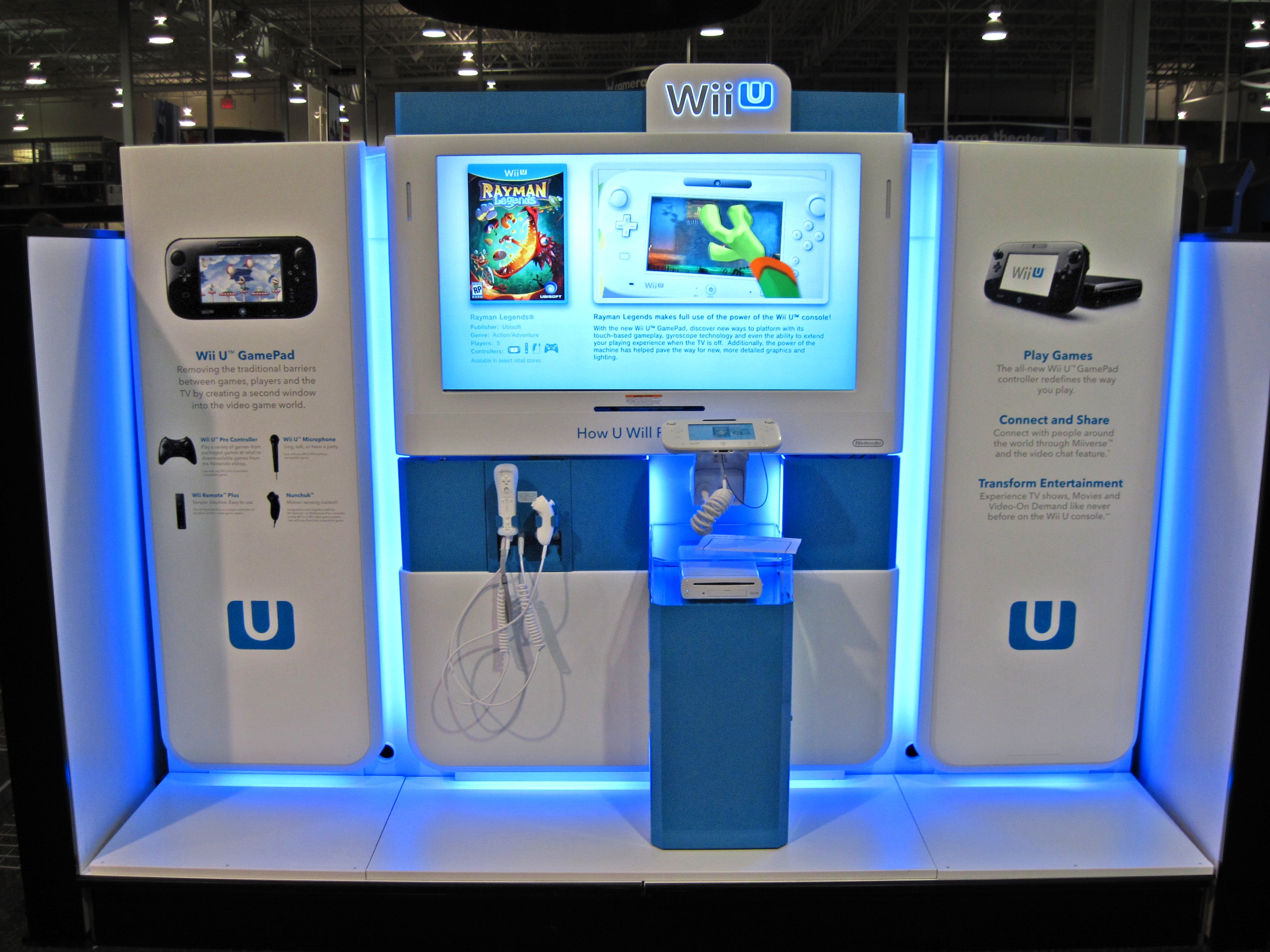 Wii U Kiosk at Best Buy 2012