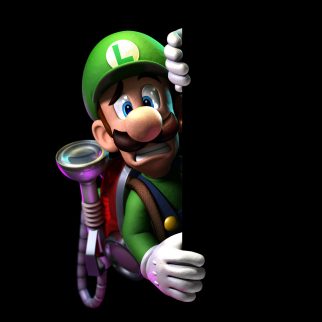 Scared Luigi Against Wall