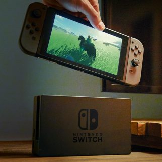 Nintendo Switch Being Pulled Outside of Dock