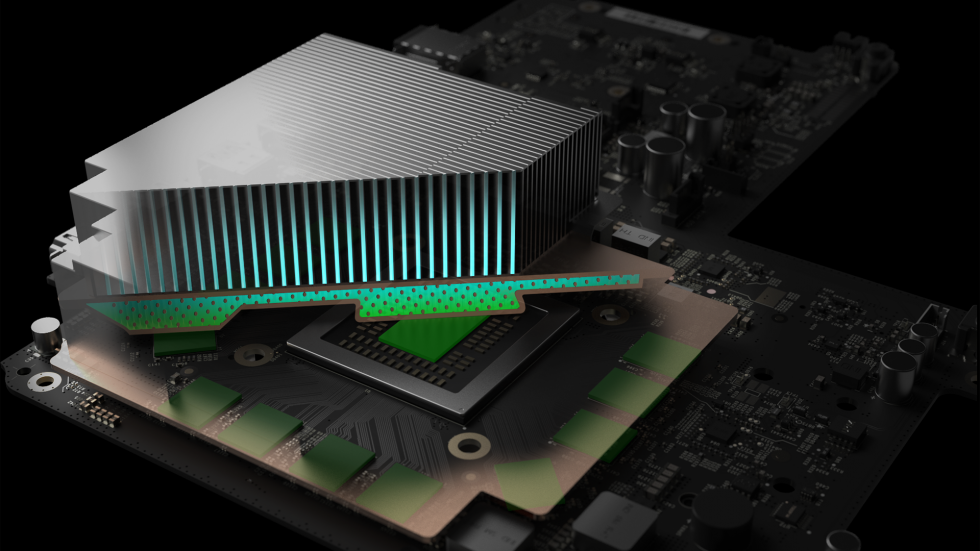 project scorpio xbox heatsink cutout render