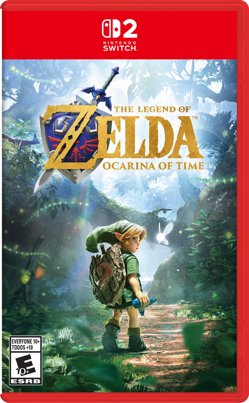 Standard Nintendo Switch 2 box art for Ocarina of Time