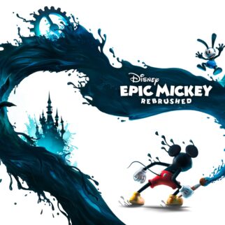 Disney Epic Mickey: Rebrushed key art with Mickey and Oswald