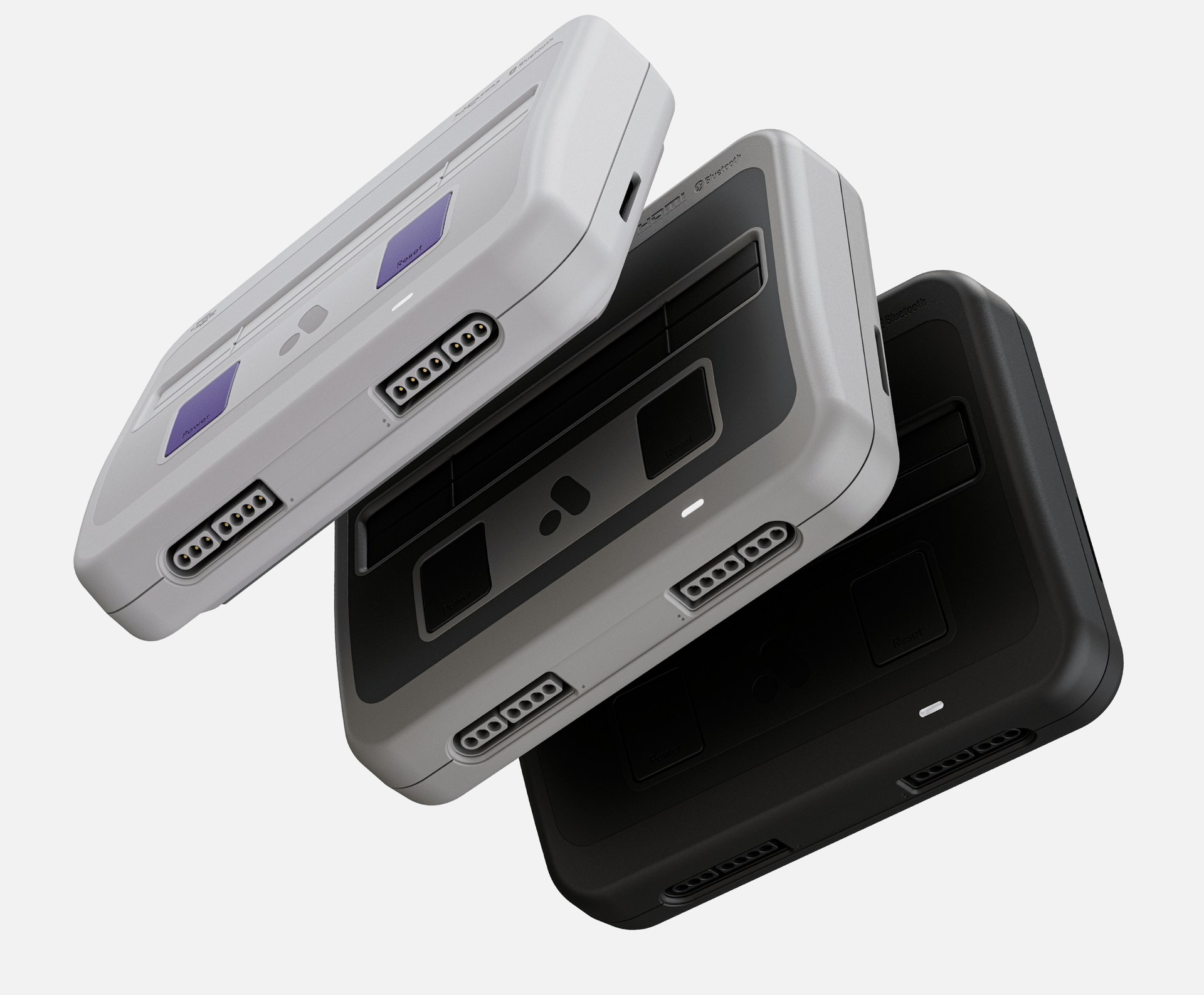 Analogue Super Nt+ in its Classic, SF and Black colors