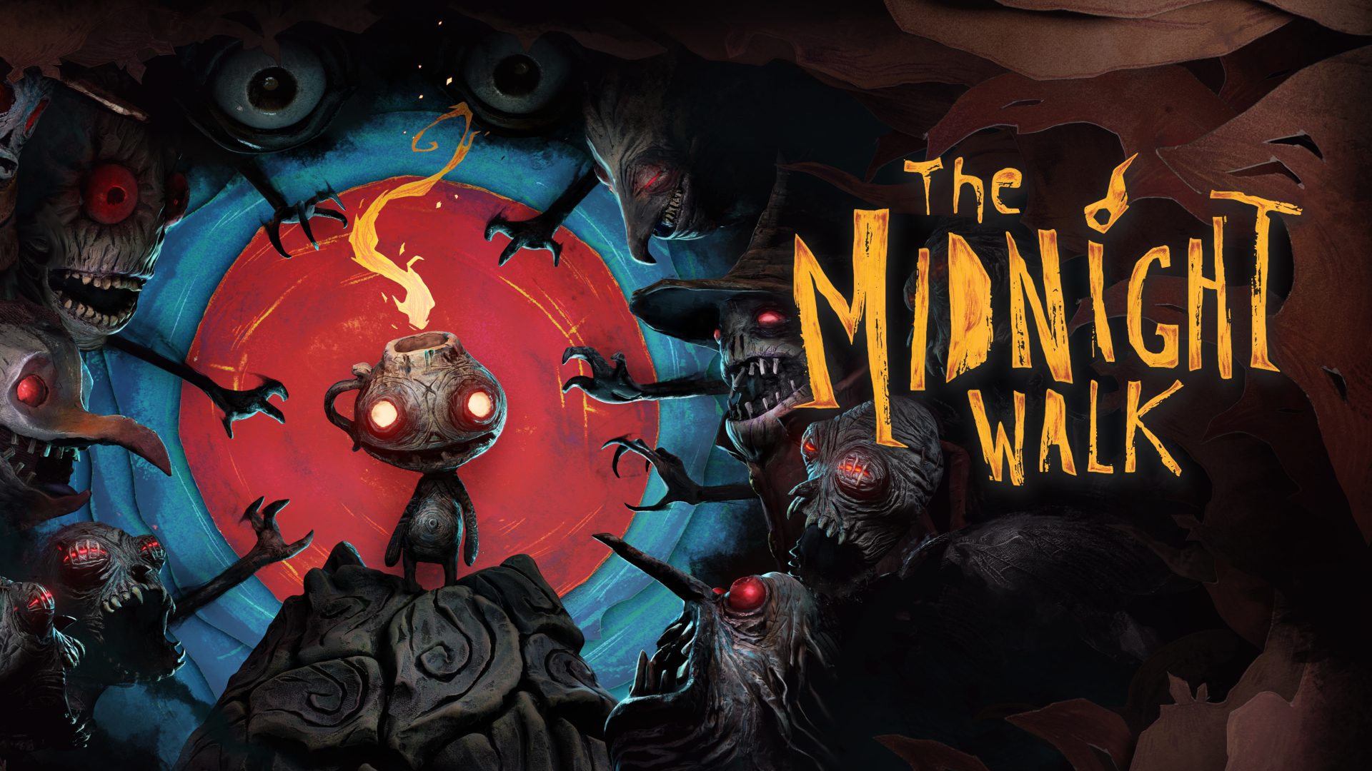 The Midnight Walk clay-crafted dark fantasy scene with Potboy