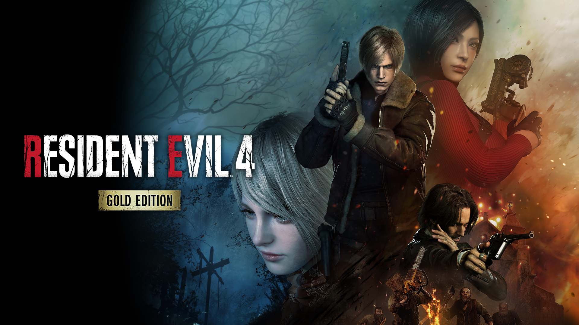 Leon key art for Resident Evil 4 Gold Edition on Switch 2